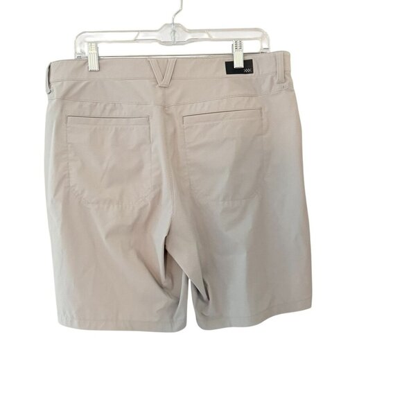 Rhone Mens Slim Fit Performance Shorts Beige Size 34 With Back & Front Pockets - Picture 5 of 6